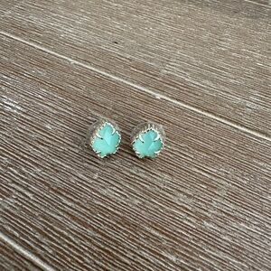 Mint Green Stud Earrings